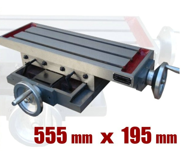 Stół Krzyżowy do Wiertarki Frezarki Tokarki 555x195mm