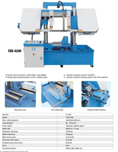 Bande horizontale à double colonne Saw TGK-4220