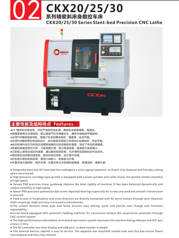 TOUR CNC CKX20-CKX25-CKX30 À LIT INCLINÉ