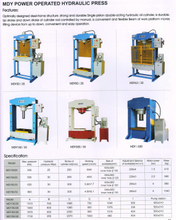 Presse hydraulique opérée MDY Power 