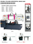 SCIE À BANDE HORIZONTALE À DOUBLE COLONNE SÉRIE GB42 / SÉRIE CH