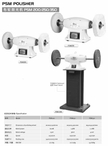 POLISSEUR PSM PSM200 / PSM250 / PSM350