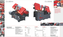 CS Série CS Pivot Saws Band Automatic CS280HA-CS330HB
