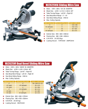 Mitre coulissant scie MJ2625IV-MJ2330