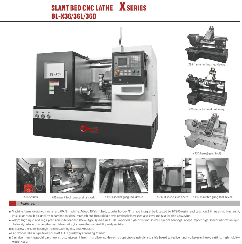 Tour CNC à banc incliné BL-X36 36L 36D