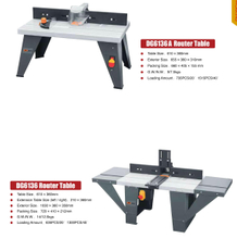 Tableau du routeur DG6136A -DG6136