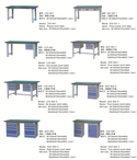 PRODUITS DE LA SÉRIE DE TABLE DE TRAVAIL EN FER