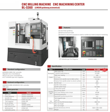 BL-S360 BL-S450 CNC Milling CNC Usining Center