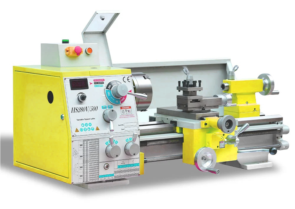 HS280V / 500 1500W MOTEUR SPING MT5 280 * 500 mm Faire du tour en métal Machin