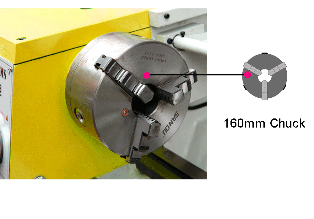 HS320B / 750mm MT5 SPINDE 750W MOTEUR MOTEUR MOTEUR