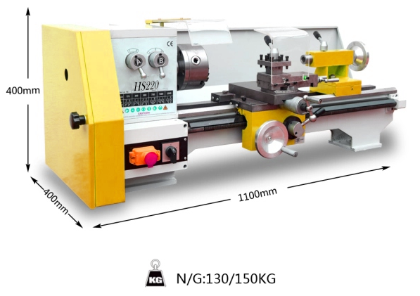 Machine de tour HS220 pour métal