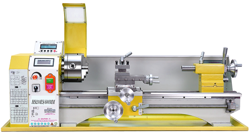 HS210ESX600 Auto gauche et filetage droit fabriquant une mini machine de tour en métal CNC