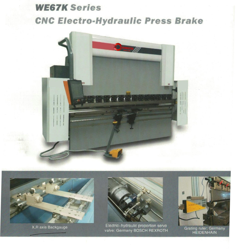 FREIN DE PRESSE ÉLECTRO-HYDRAULIQUE CNC SÉRIE WE67K