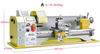 HS210ESX600 Auto gauche et filetage droit fabriquant une mini machine de tour en métal CNC