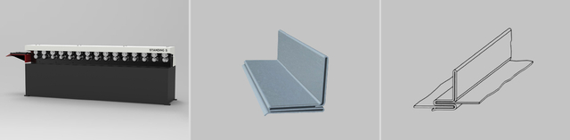 Machine à clis debout