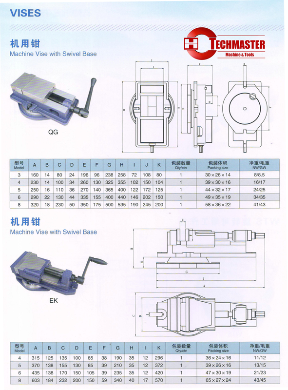 Machine Vise QG et EK Series 