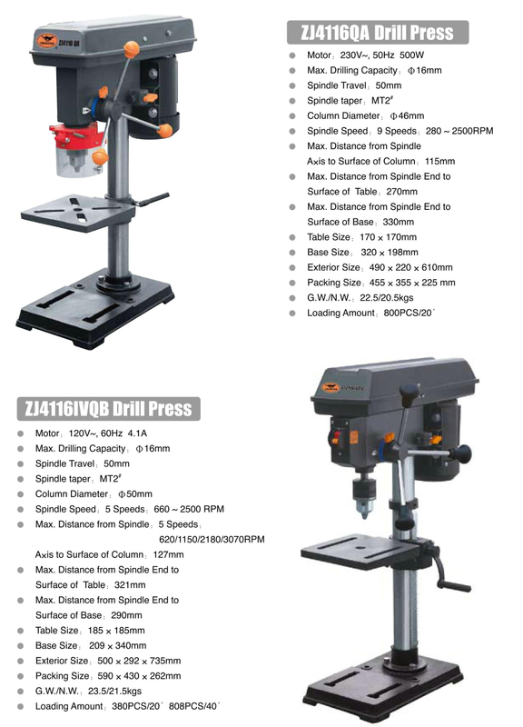 Drillage de la série ZJ ZJ4116QA-ZJ4116Q