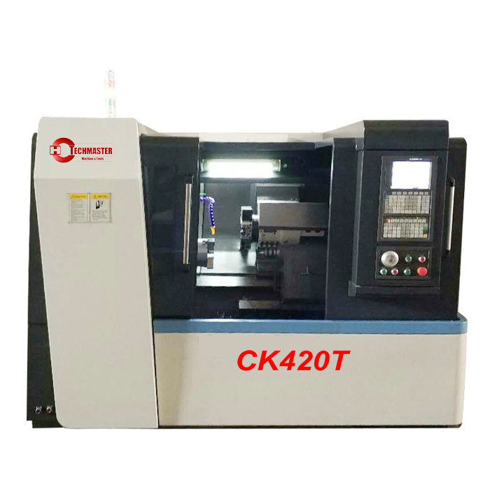  Lit horizontal sous littoral CNC Lathe CK420T