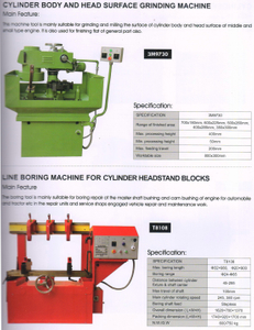 Machine d'alésage de ligne pour les blocs de tête culasse T8108