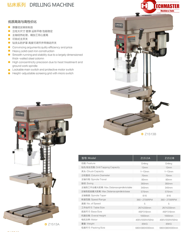 Machine de forage Z1513A-Z1513B