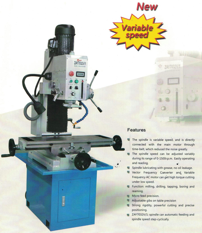 Vario de forage entièrement industriel Vario Speed ​​Zay7032V-Zay7040V-ZAY7045V