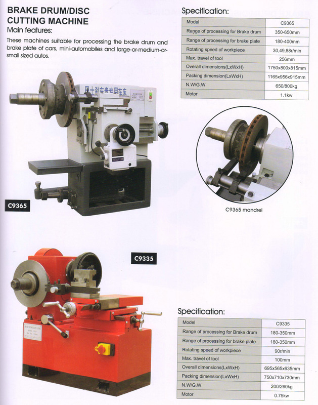 Machine de coupe / disque de frein C9365-C9335
