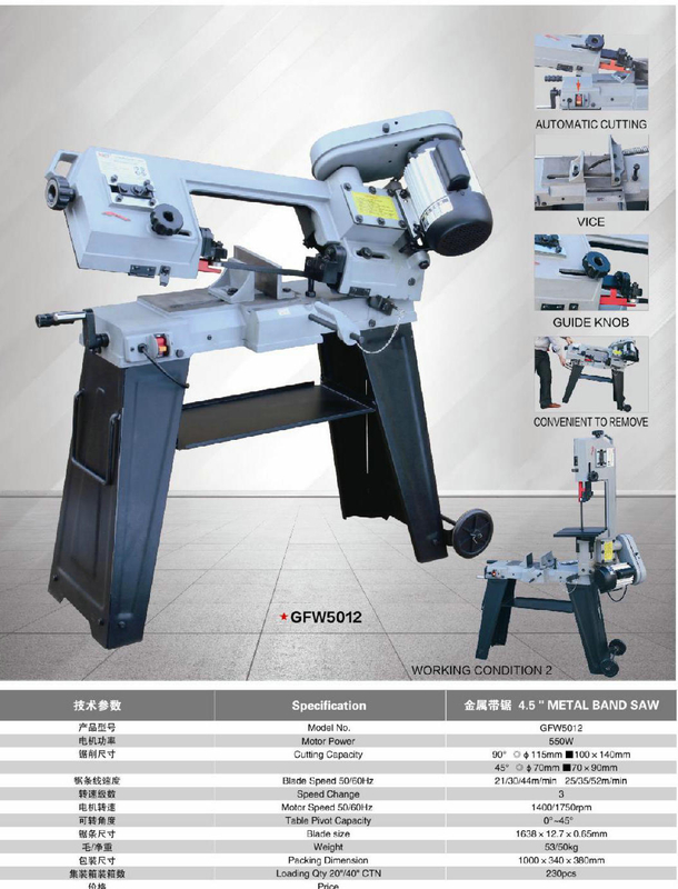 Bande portable scie GFW5012