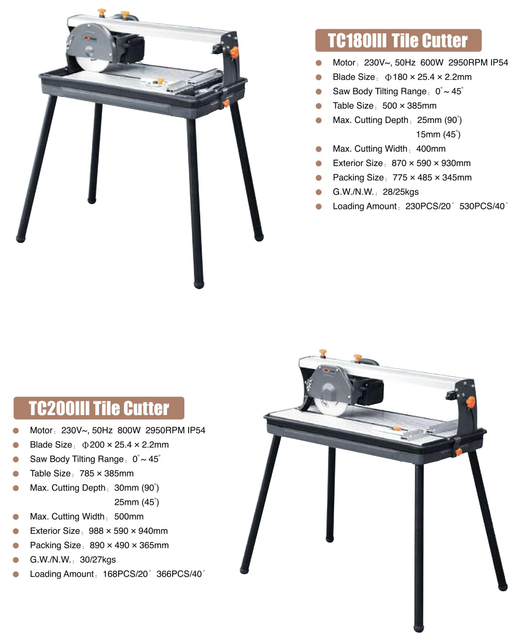 Cutter de carreaux TC180III