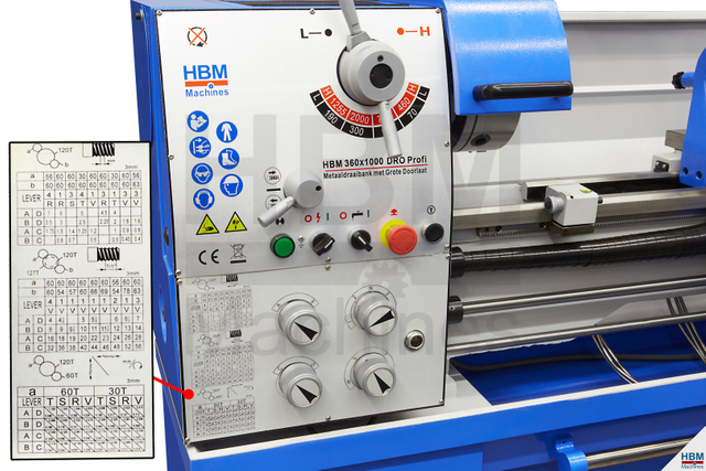 Trou à la broche de 52 mm D360 X1000 Profi 