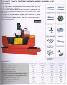 Machine de meulage de surface du bloc de cylindre 3M9735A-3M9735B