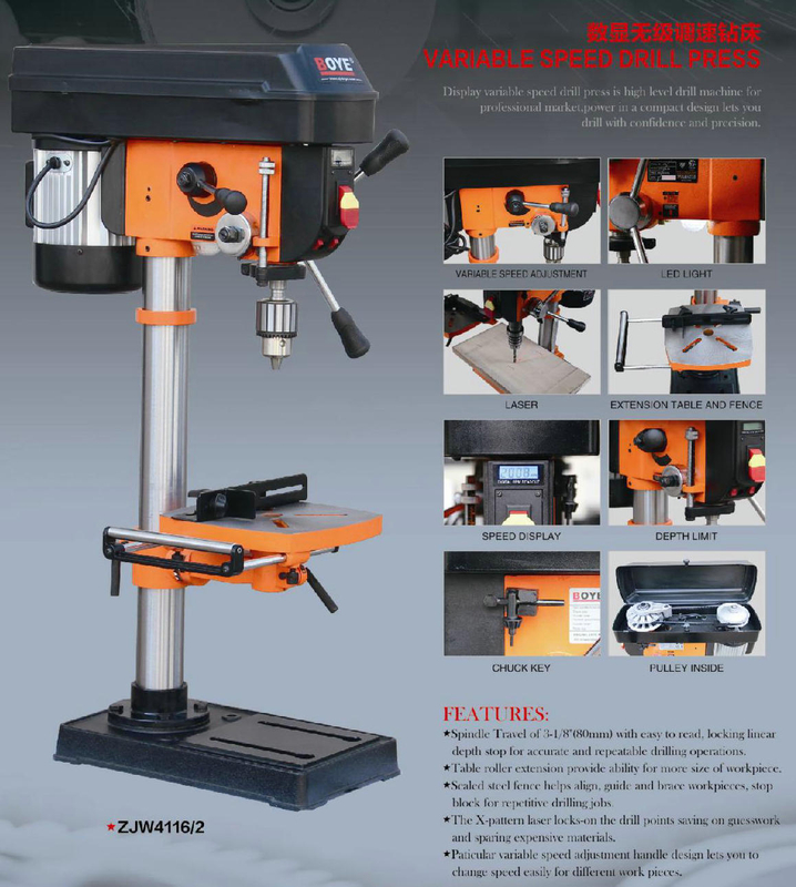 Drillage à vitesse variable Appuyez sur ZJW4116 / 2 -ZJW4113Z-ZJ4113Z / 1