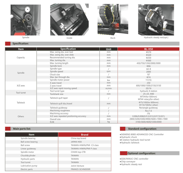 .BL-X50 Lit slin CNC Lathe