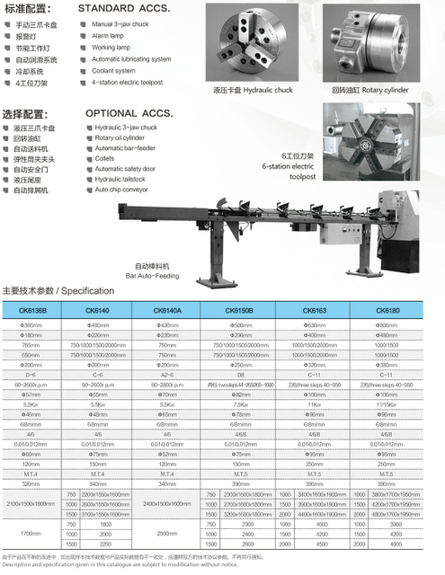 Tour de type économique CK6136X500
