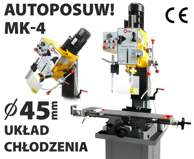 Machine de forage entièrement industrielle Head Gear - Feed Drilling & Milling Machine ZX 7045B