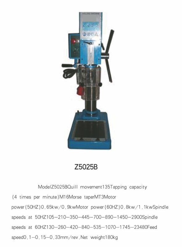 Machine de forage vertical Z5025B