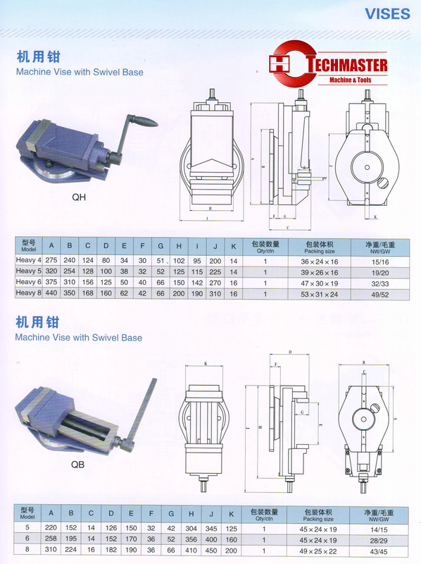 Machine Vise QH et QB Series 