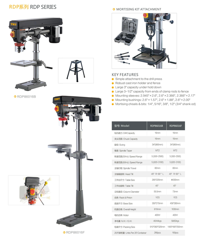 RDP Series Drill Press RDP86016B-RDP86016F