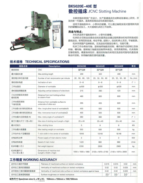 Machine à fente CNC BK50E-40E 