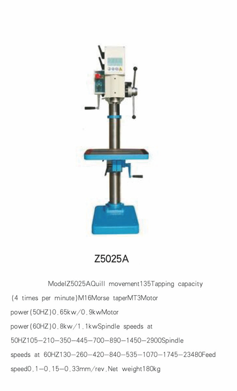 Machine de forage vertical Z5025A