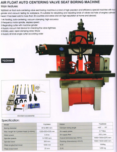 Air Float Auto Centering Valve Soupt Boring Machine TQZ8560