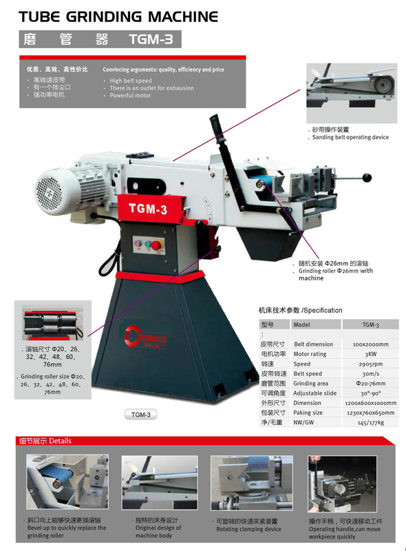 Machine de meulage du tube TGM-3