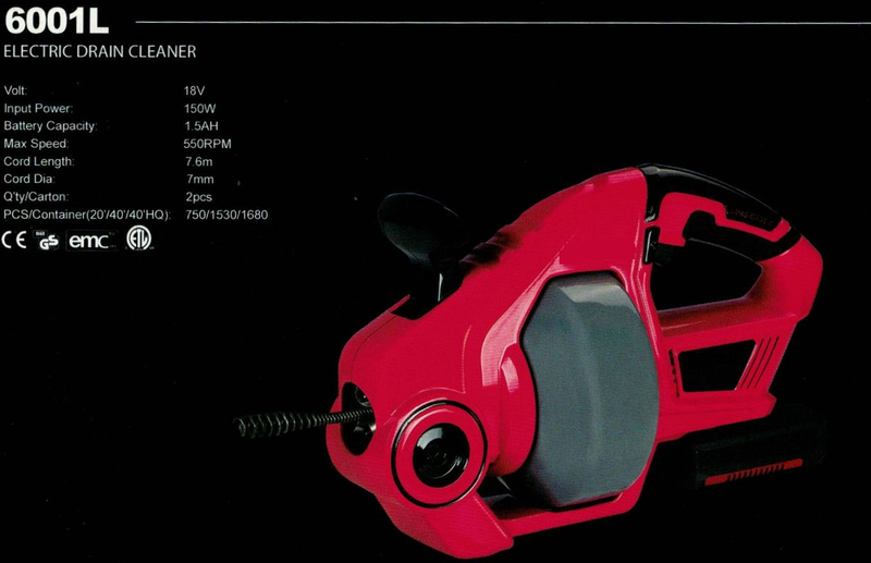 Nettoyer de drain électrique 6001L