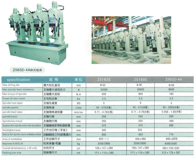  Z5140A Machine de forte de qualité de la série 