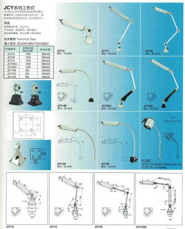 Lampe de travail de la série JCY 