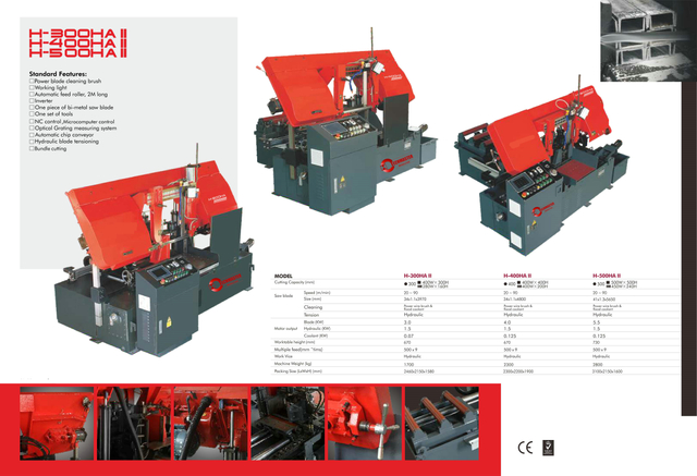 MATAL MACHE SAW SAW S-300HAII / H-400HAII / H-500HAII