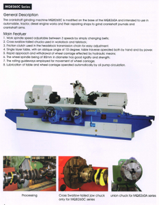 Série MQ8260C de la machine de broyage du vilebrequin 