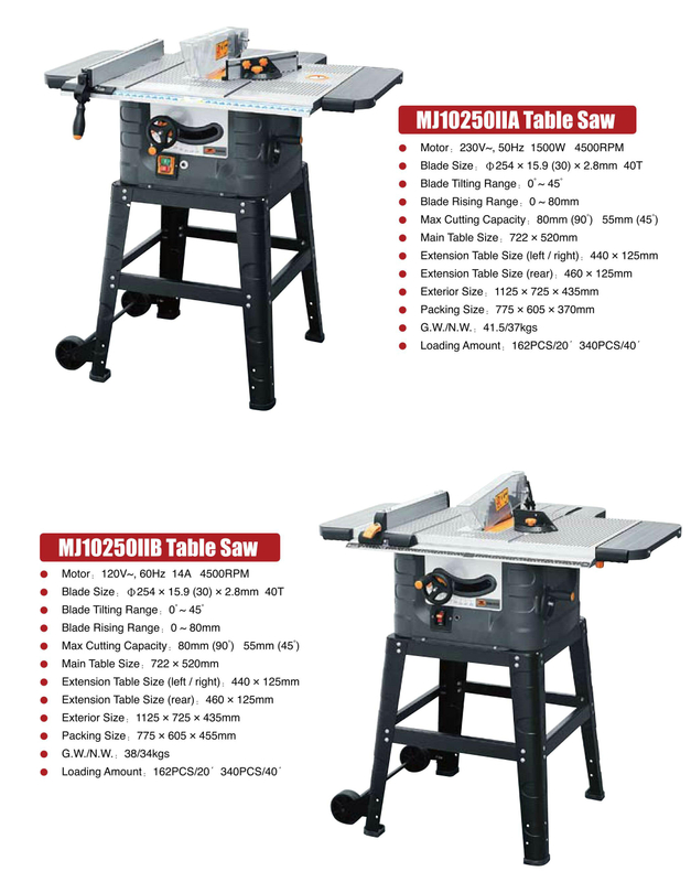 Scie à table mj10250iia -mj10250iib