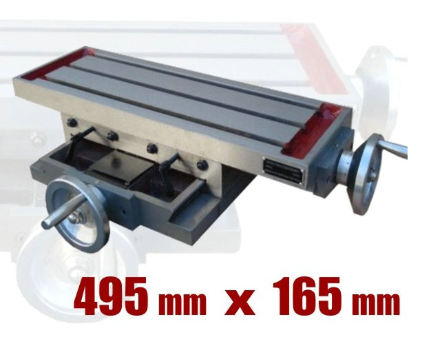Stół Krzyżowy Wierertarka Frezarka Imadło 495x165mm