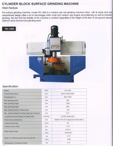 Machine de meulage de surface du bloc de cylindre YG-1400