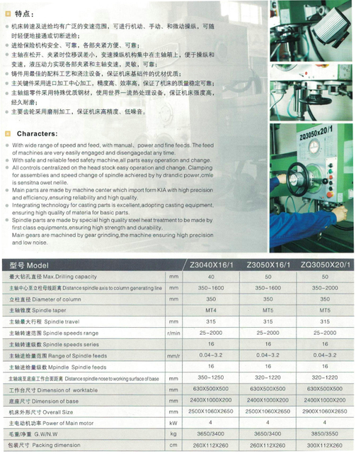 Machine de forage radial Z3040X16 / 1